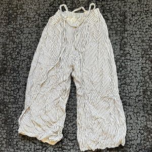 American Eagle, wide leg, pinstripe pants